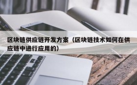 区块链供应链开发方案(区块链技术如何在供应链中进行应用的)