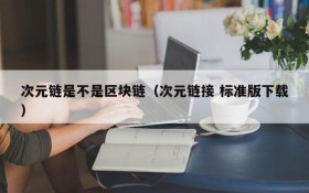 次元链是不是区块链(次元链接 标准版下载)