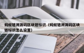 蚂蚁链溯源码区块链标识(蚂蚁链溯源码区块链标识怎么设置)