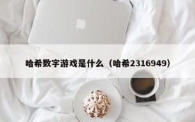 哈希数字游戏是什么(哈希2316949)