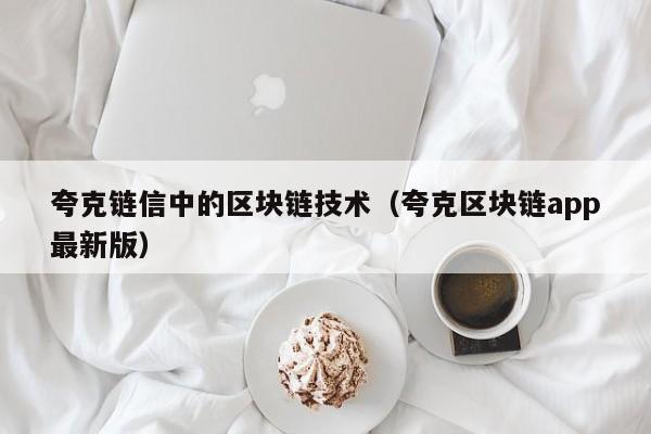 夸克链信中的区块链技术（夸克区块链app最新版）