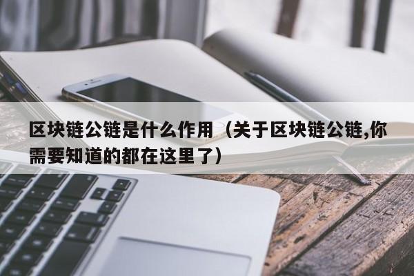 区块链公链是什么作用（关于区块链公链,你需要知道的都在这里了）